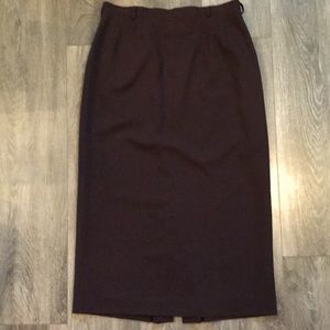 Austin Reed, Fully-Lined, Straight, Brown Skirt